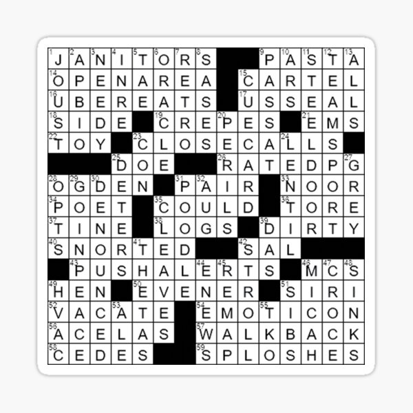 Crossword Clue Stickers Redbubble Crossword Clue Stickers Redbubble