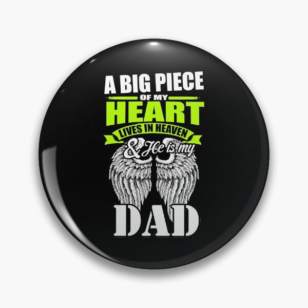 Item preview, A big piece of my heart lives in my dad - Awesome father Gift designed and sold by Teenation9.