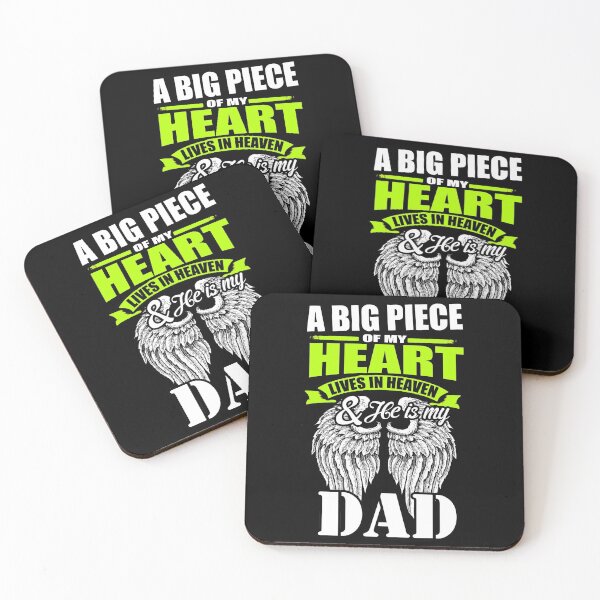 Item preview, A big piece of my heart lives in my dad - Awesome father Gift designed and sold by Teenation9.
