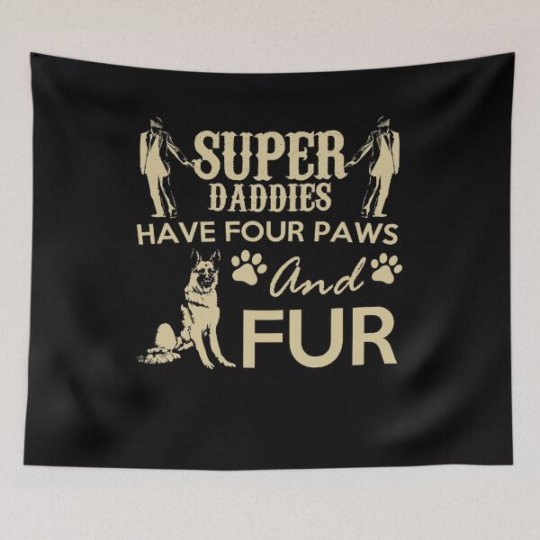 Item preview, Super daddies have four paws - Awesome dog lover Gift designed and sold by Teenation9.