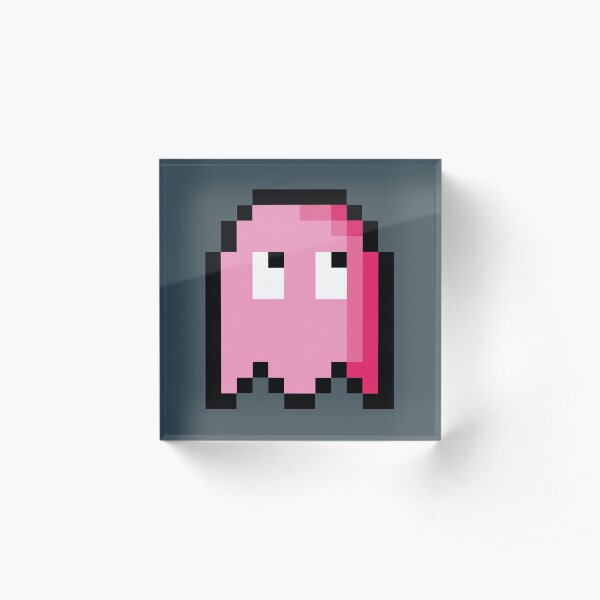 Pixel Ghost Acrylic Block