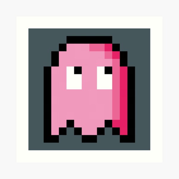 Pixel Ghost Art Print