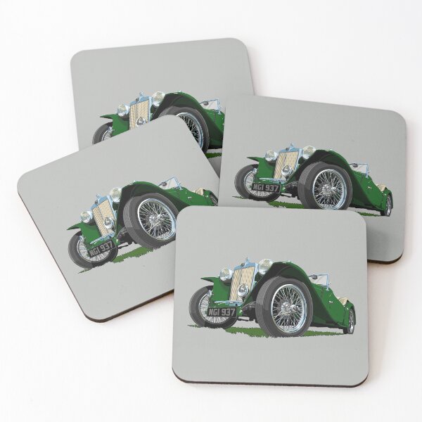 Item preview, 1937 MG Midget in green designed and sold by candc-retro.