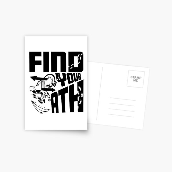 find-your-path-postcard-by-om-design-redbubble