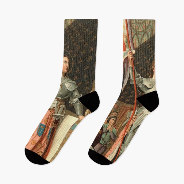 Item preview, Vintage Joan of Arc portrait art designed and sold by Vintage Designs +.