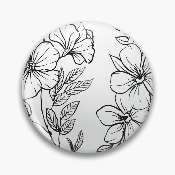 Item preview, Black and white flowers design  designed and sold by SandraBrav.