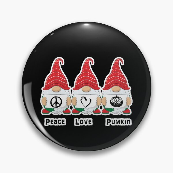 Item preview, FALL GNOMES PEACE LOVE AND PUMKIN HALLOWEEN  designed and sold by Delicious Design ⭐⭐⭐⭐⭐.
