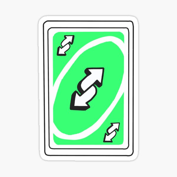 rainbow uno reverse card Sticker for Sale by mikaylabianchin