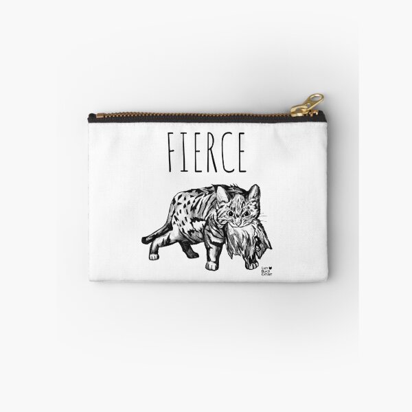 Item preview, Fierce Black-Footed Cat designed and sold by LazyBlackCatArt.