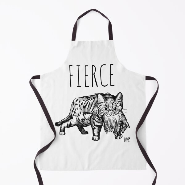 Item preview, Fierce Black-Footed Cat designed and sold by LazyBlackCatArt.