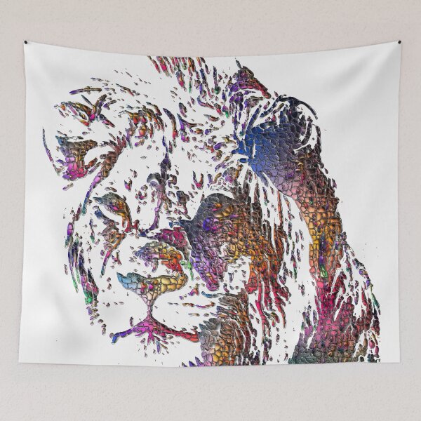 Item preview, Lion face outline  designed and sold by Gaurav Garg.