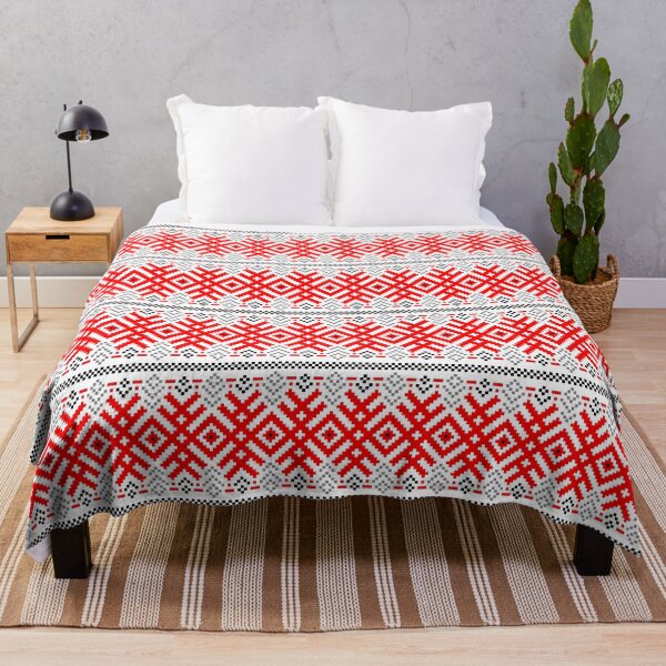 Item preview, Unity - Force Protection Abundance - Ethno Ukrainian Traditional Pattern - Slavic Ornament Red Black designed and sold by GrandTartaria.