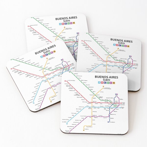Item preview, BUENOS AIRES Metro (Subte) Network designed and sold by UrbanRail.