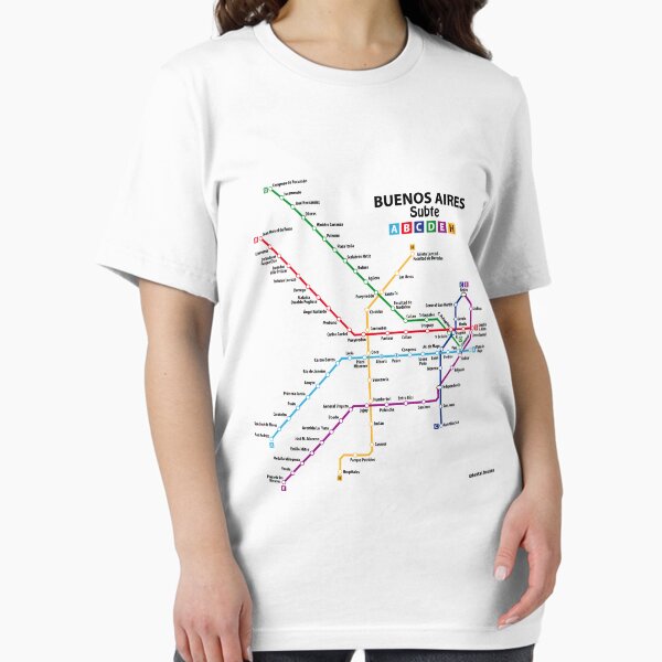Vista previa del artículo con la obra «BUENOS AIRES Metro (Subte) Network», diseñado y vendido por UrbanRail.