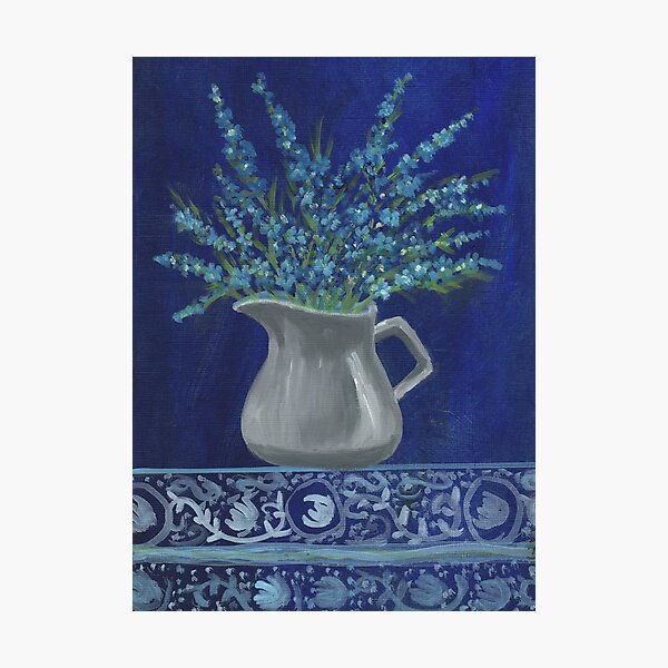 Delphiniums Photographic Print