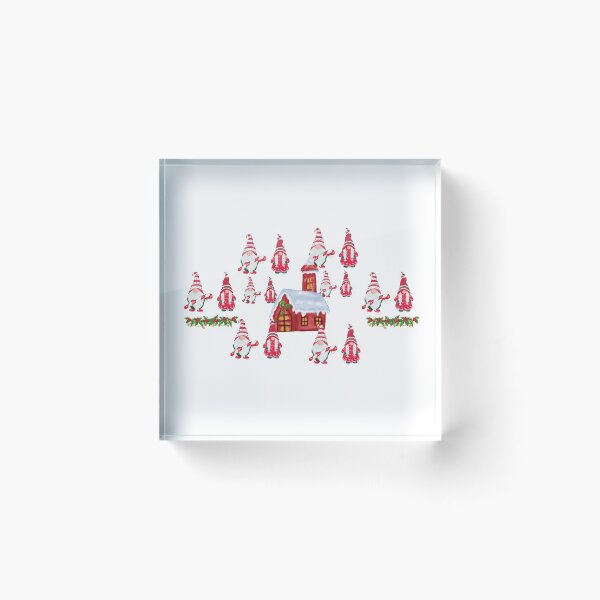 Item preview, Chistmas Gnomes with Snowflakes Candycane and Holly designed and sold by Drathaar.