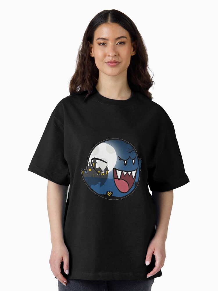 Halloween "Ghost Boo" Clipart Oversized T-Shirt