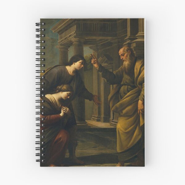Item preview, Raguel's Blessing of her Daughter Sarah before Leaving Ecbatana with Tobias - painting by Andrea Vaccaro designed and sold by Vintage Designs +.