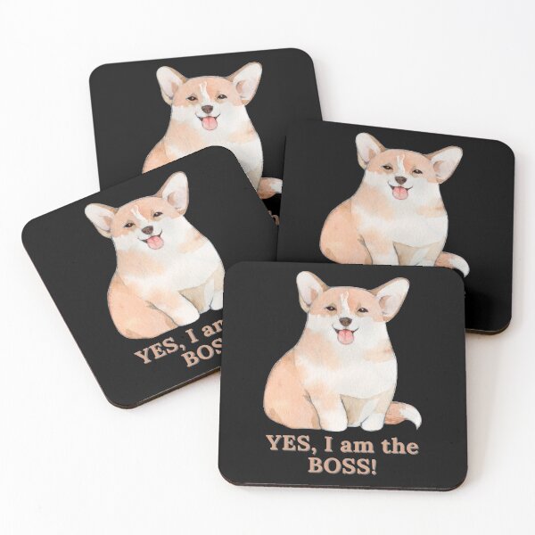 Item preview, Corgi Watercolor - Yes, I am the BOSS! designed and sold by Veewell.