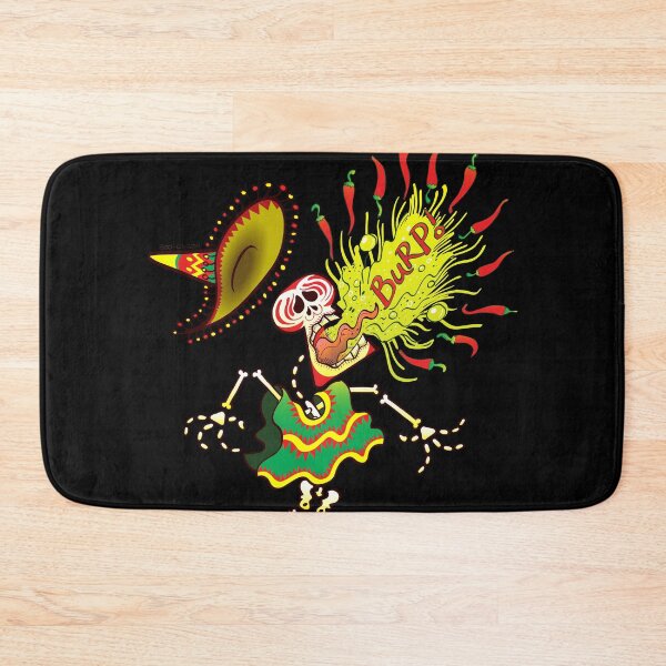 Item preview, Mexican Skeleton Burping Hot Chili Peppers designed and sold by Zoo-co.