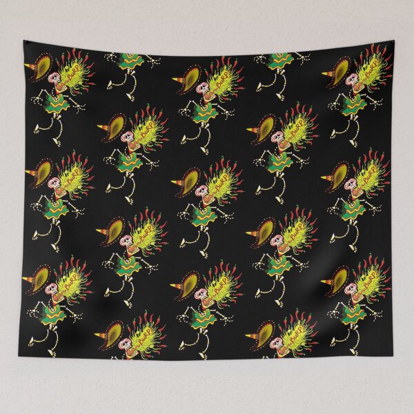Item preview, Mexican Skeleton Burping Hot Chili Peppers designed and sold by Zoo-co.
