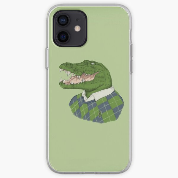 crocodiles humour lacoste minimaliste Coque souple iPhone
