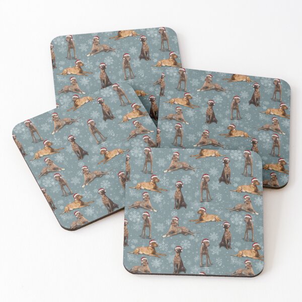 Item preview, The Christmas Hungarian Vizsla designed and sold by Elspeth Rose Design.