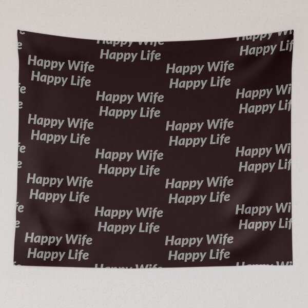 Item preview, happy wife, happy life designed and sold by doctors-apparel.