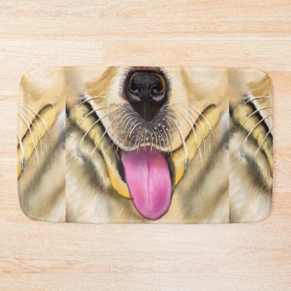 Item preview, Labrador retriever mouth - cute Golden Labrador retriever puppy dog designed and sold by Artonmytee.