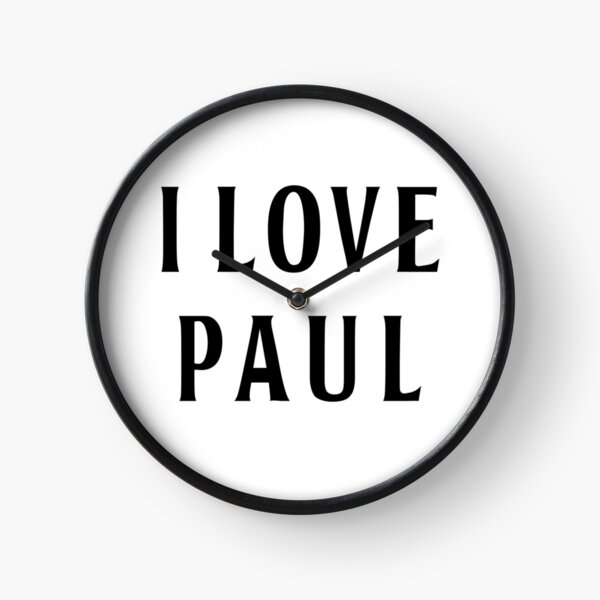 I Love Paul Clock