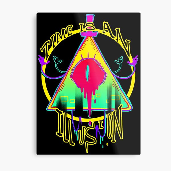 TIME IS AN ILLUSION Metal Print