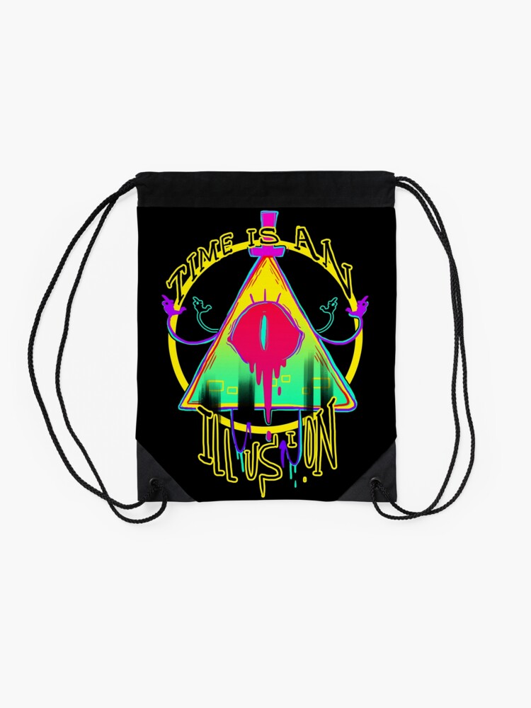 Alternate view of TIME IS AN ILLUSION Drawstring Bag