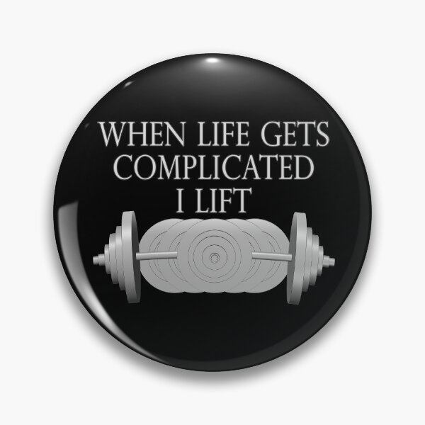 Item preview, Funny Bodybuilding When Life Gets Complicated I Lift designed and sold by tlcgraphix.