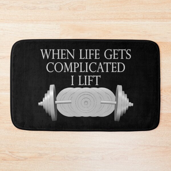 Item preview, Funny Bodybuilding When Life Gets Complicated I Lift designed and sold by tlcgraphix.