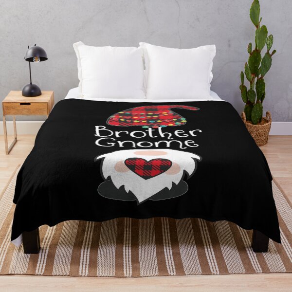 Item preview, Brother Gnome Christmas Pajama Red Plaid Buffalo Matching design designed and sold by Grabitees.