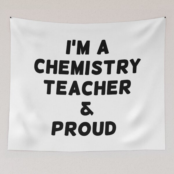 Item preview, I'M A CHEMISTRY TEACHER & PROUD - Black Writing designed and sold by akaiawa.