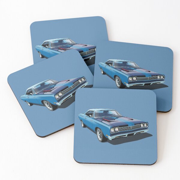 Item preview, 1969 Plymouth Roadrunner in blue designed and sold by candc-retro.