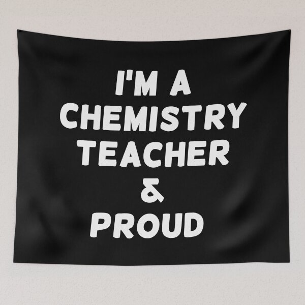 Item preview, I'M A CHEMISTRY TEACHER & PROUD - White Writing designed and sold by akaiawa.