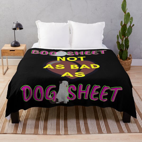 Artikelvorschau, Boo Sheet Ghost Dog Meme: Boo Sheet nicht so schlecht wie Dog Sheet entworfen und verkauft von LevelUpMerch.