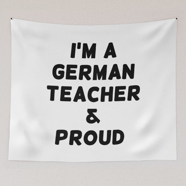 Item preview, I'M A GERMAN TEACHER & PROUD - Black Writing designed and sold by akaiawa.