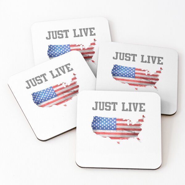 Item preview, JUST LIVE designed and sold by DOKU_TEAM SHIRT.