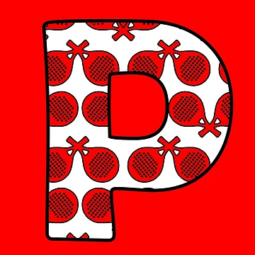 Artwork thumbnail, Padel "P" Racket Pattern by GVibezPadel