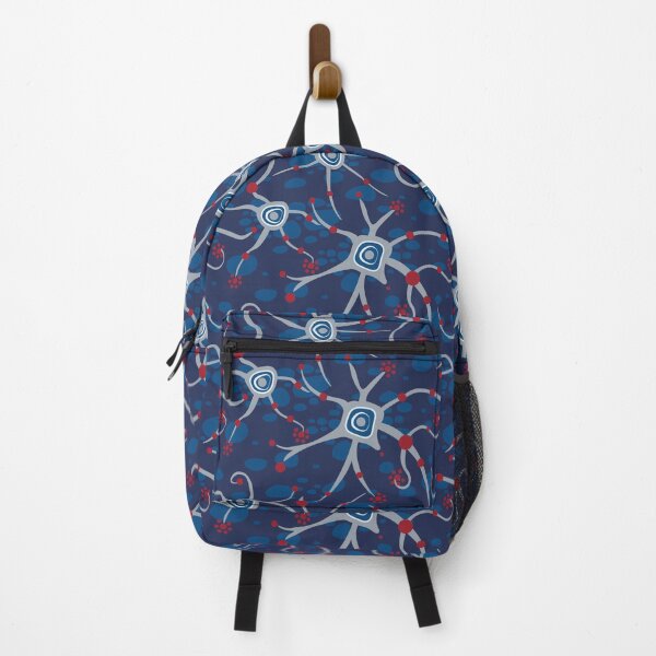 Item preview, neural network - pattern dark blue and red designed and sold by colorofmagic.