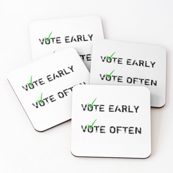 Item preview, Vote early vote often designed and sold by Designhub14.