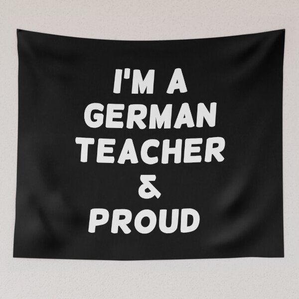 Item preview, I'M A GERMAN TEACHER & PROUD - White Writing designed and sold by akaiawa.