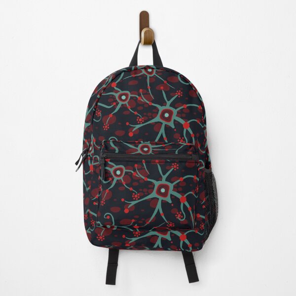 Item preview, Neural network - teal and dark red - seamless pattern designed and sold by colorofmagic.