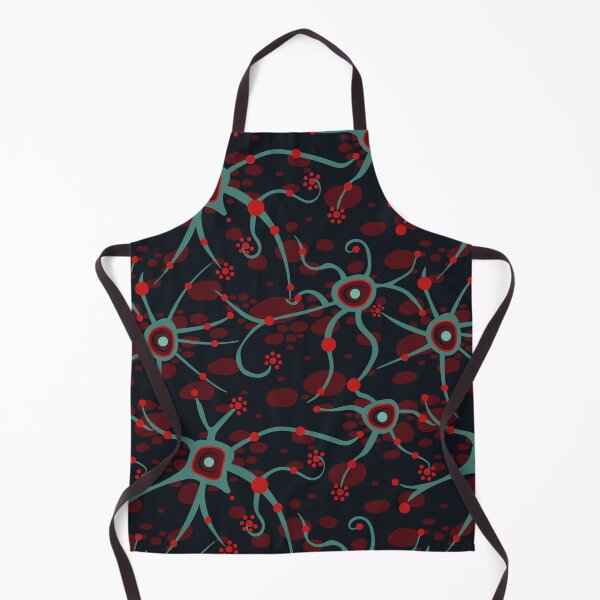 Item preview, Neural network - teal and dark red - seamless pattern designed and sold by colorofmagic.
