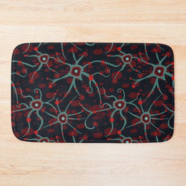 Item preview, Neural network - teal and dark red - seamless pattern designed and sold by colorofmagic.