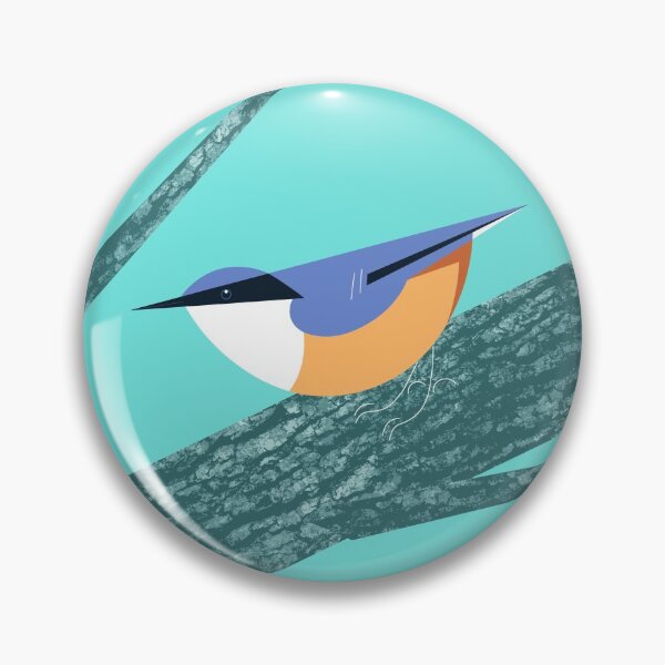 Item preview, Minimalist nuthatch modern style designed and sold by Studio Mattie.