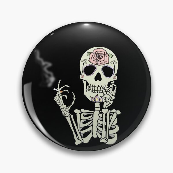 Artikelvorschau, Halloween raucht Sugarskull entworfen und verkauft von Terram.
